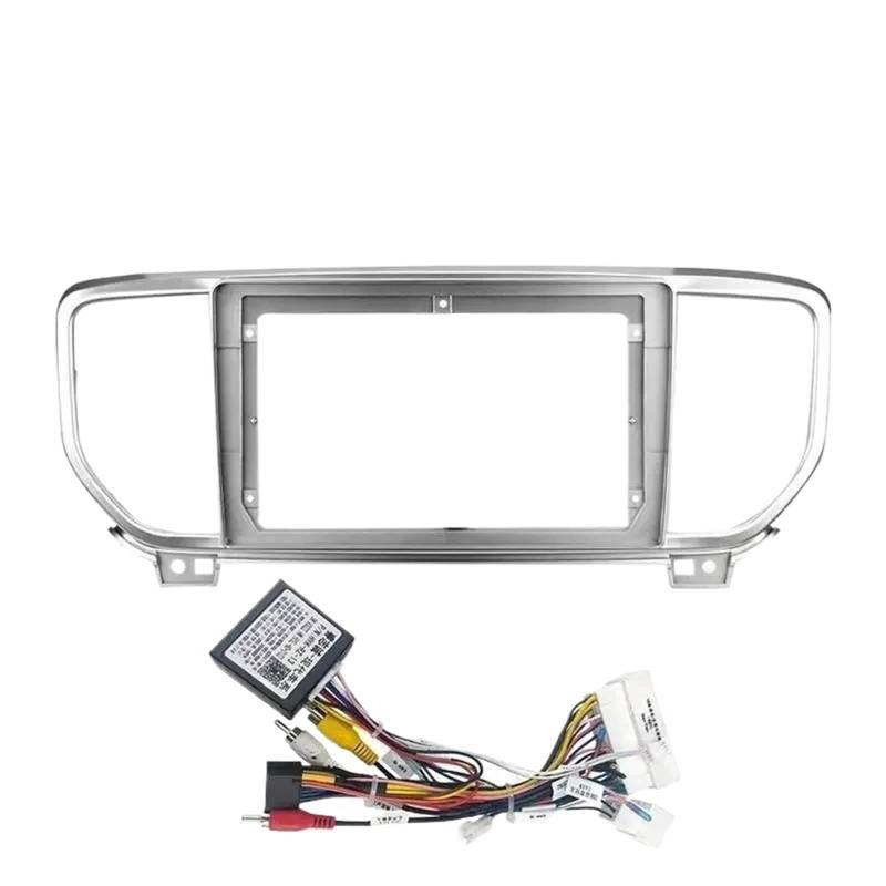 Car Radio Frame Auto audio fascia rahmen Android Radio/Fit for KIA Sportage KX5 Multimedia Video Player GPS Navigation 2din Stereo Kopf Einheit mit Car Panel Dashboard(Frame Cable Canbus) von HYUDXH