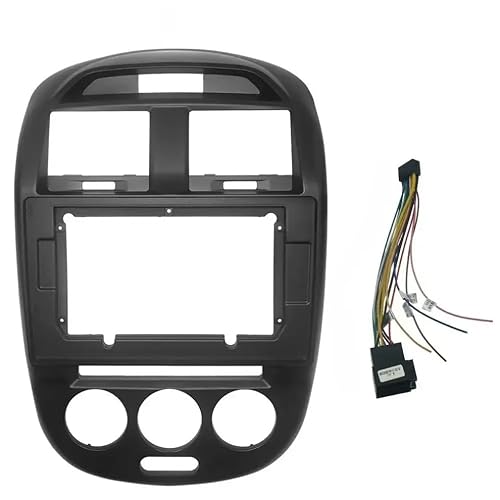 Car Radio Frame Autoradio-Rahmen, 25,4 cm Kabel, passend for Proton Exora 2009+, großer Bildschirm, Audio-Armaturenbrett, Blende Car Panel Dashboard(Silver) von HYUDXH