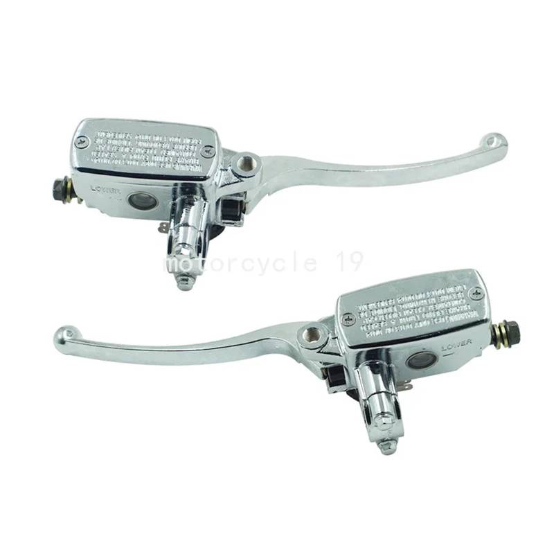 Motorcycle Clutch Brake Lever Brake Lever Rechts und links 7/8 "22mm Motorrad Vorne Bremse Kupplung Master Zylinder Hydraulikpumpe mit hebel/Fit for Yamaha Suzuki Honda Motorcycle Brake Lever Clutch L von HYUDXH