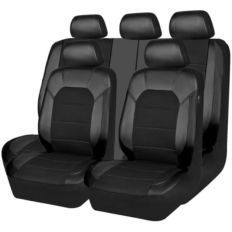 Autositzbezüge Für Jeep Wrangler Unlimited(TJ)/Wrangler Unlimited Rubicon(TJ)/Wrangler Jamboree(TJ)，Leder Auto Sitzbezüge Vorne Hinten Autositz Schonbezug Sets Atmungsaktiv Sitzbezug Autositz Zubehör von HZEXTKWD