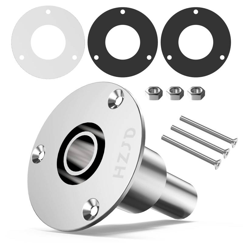 HZJD Durch Rumpf Auspuff Hautanpassung, 24mm Edelstahl 316, für Diesel Standheizungen von HZJD