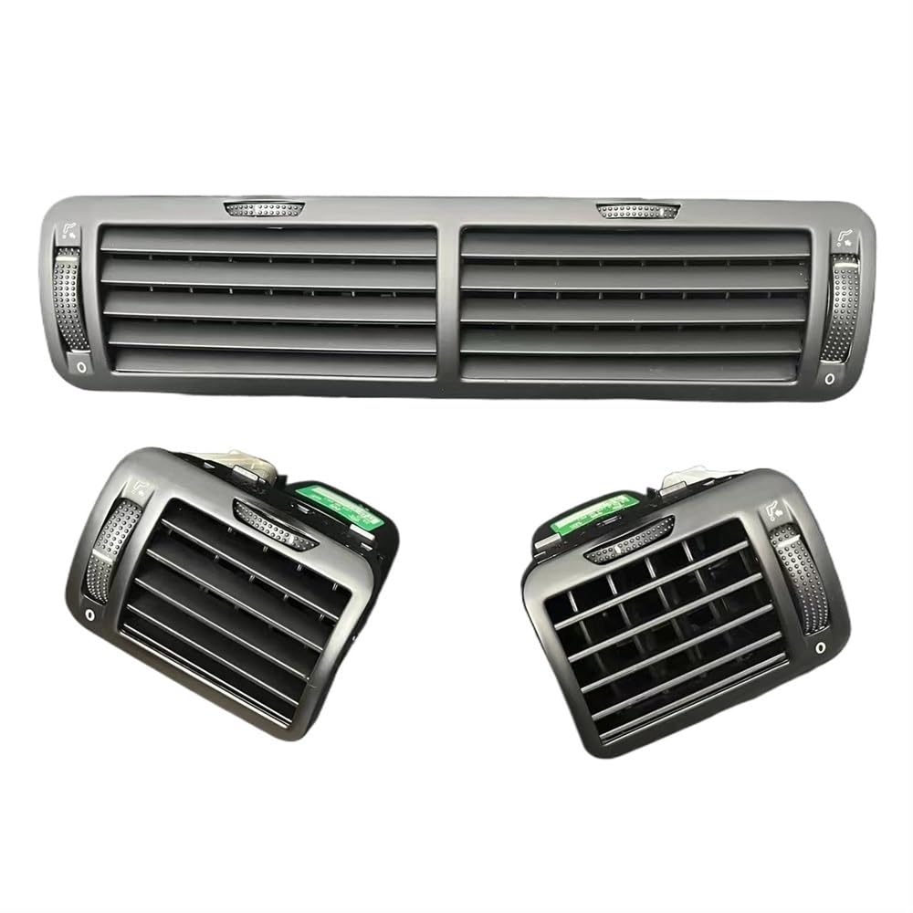 HZSMYXGS A/C Entlüftung Kompatibel mit VW für Passat B5 1997-2005 schwarzes Front-Dashboard zentrale Entlüftungsöffnung Klimaanlage Heizung 3B0819728 3B0819703D 3BD819704D(3PCS) von HZSMYXGS