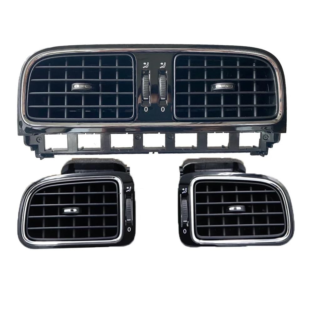 HZSMYXGS A/C Entlüftung Kompatibel mit VW für Polo 5 2011 2012 2013 6R0819728 6R0819703 6R0819704 Front-Armaturenbrett AC Air Vent(1 Set) von HZSMYXGS