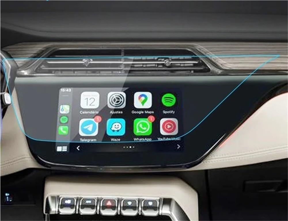 HZSMYXGS Auto Displayschutzfolie Kompatibel Mit Ford Für Territory 2020 Autonavigationsdisplay High DefinitionDisplayschutzfolie Aus Gehärtetem Glas Für Den Autoinnenraum von HZSMYXGS