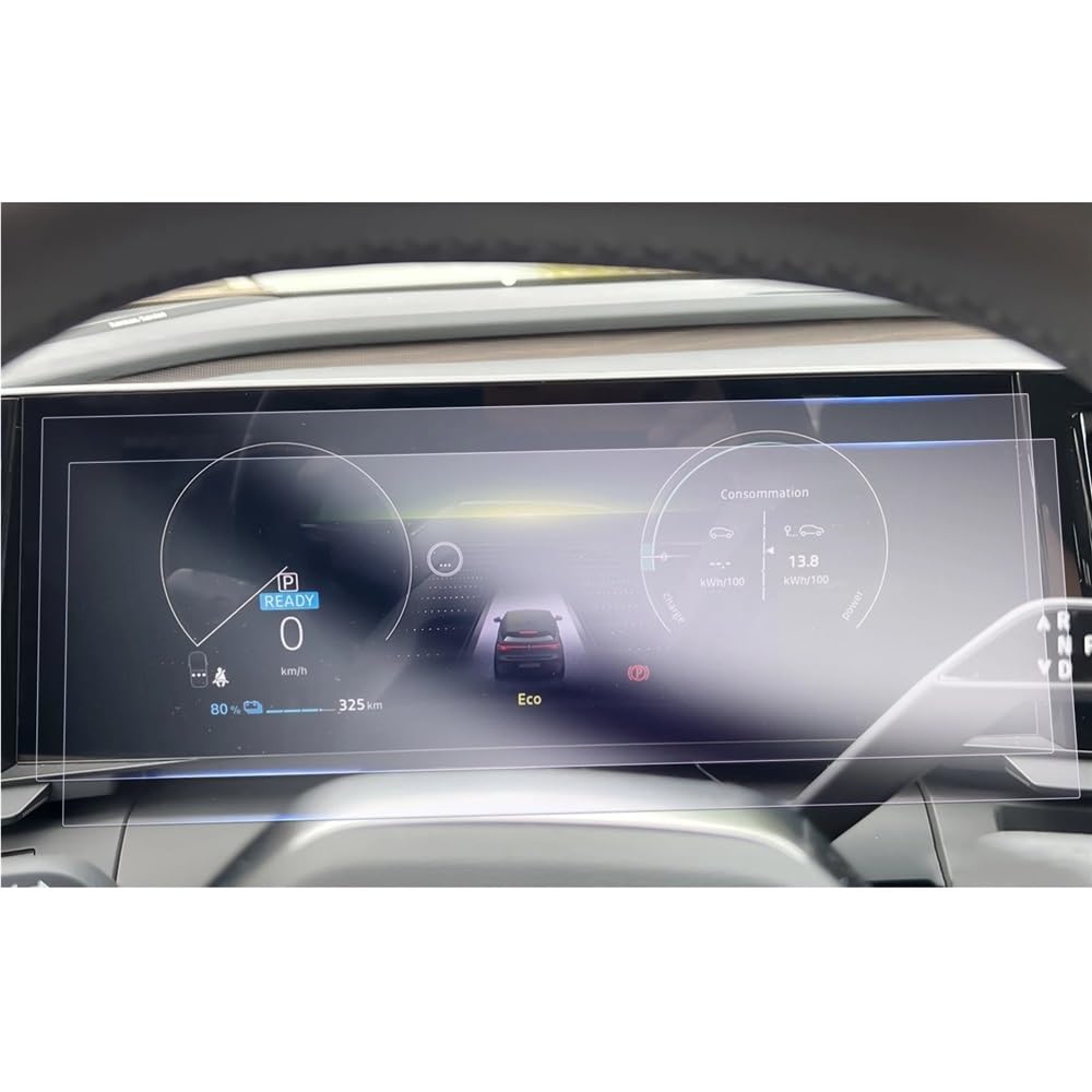 HZSMYXGS Auto Displayschutzfolie Kompatibel Mit Megane Für E-Tech Für Austral Für Scenic Autonavigationsinstrument Displayschutzfolie Aus Gehärtetem Glas(Instrument Film) von HZSMYXGS