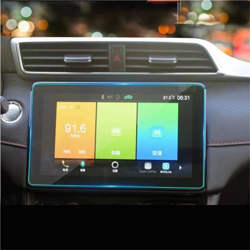 HZSMYXGS Auto Displayschutzfolie Kompatibel mit MG für ZS EV 2022 10,1 Zoll LCD GPS Navigation Displayschutzfolie aus gehärtetem Glas von HZSMYXGS