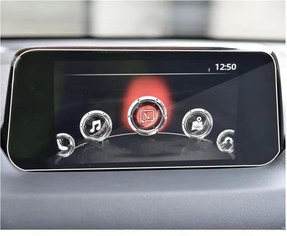 HZSMYXGS Auto Displayschutzfolie Kompatibel mit Mazda für CX-5 für CX5 2017 2018 2019 2020 7 Zoll Auto GPS Navigation LCD Displayschutzfolie aus gehärtetem Glas von HZSMYXGS