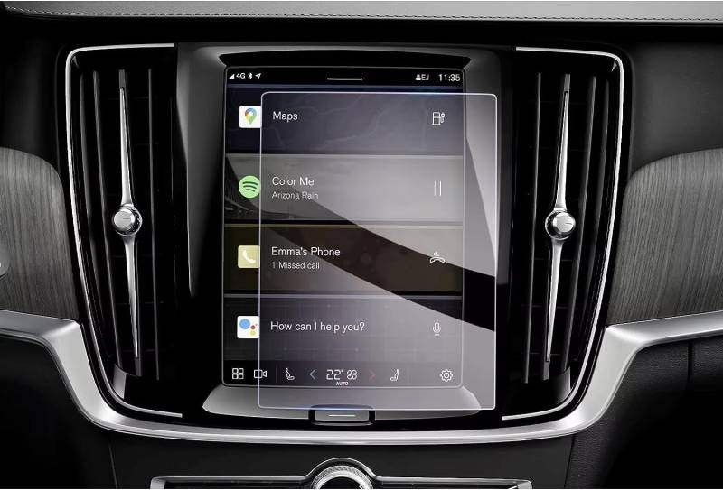 HZSMYXGS Auto Displayschutzfolie Kompatibel mit Volvo für XC40 2017–2023 für XC60 2017–2023 8,7-Zoll-Auto-LCD-GPS-Navigation Displayschutzfolie aus gehärtetem Glas von HZSMYXGS