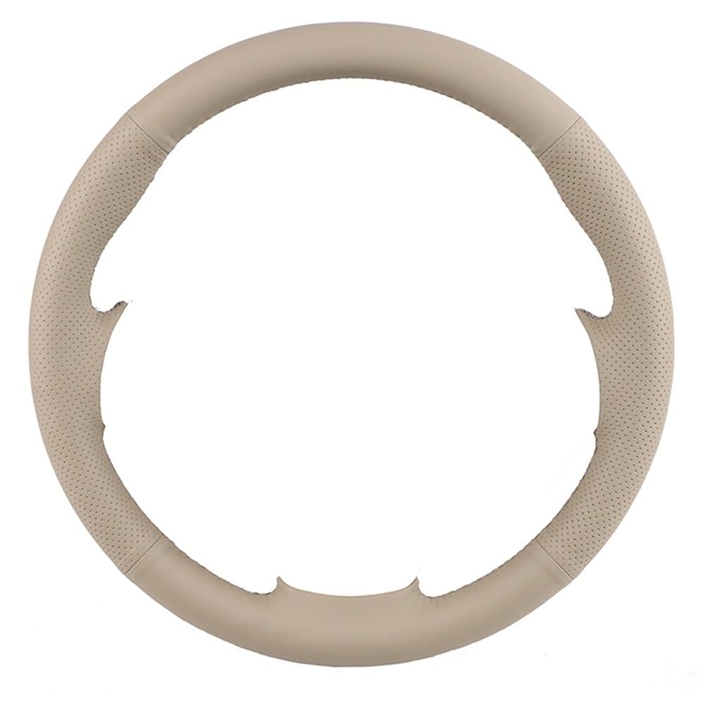 HZSMYXGS Automobilinnenraum Kompatibel mit Megane 3 2009–2014 für Scenic 2010–2015 geflochtene handgenähte PU-Auto-Lenkradabdeckung(BEIGE) von HZSMYXGS