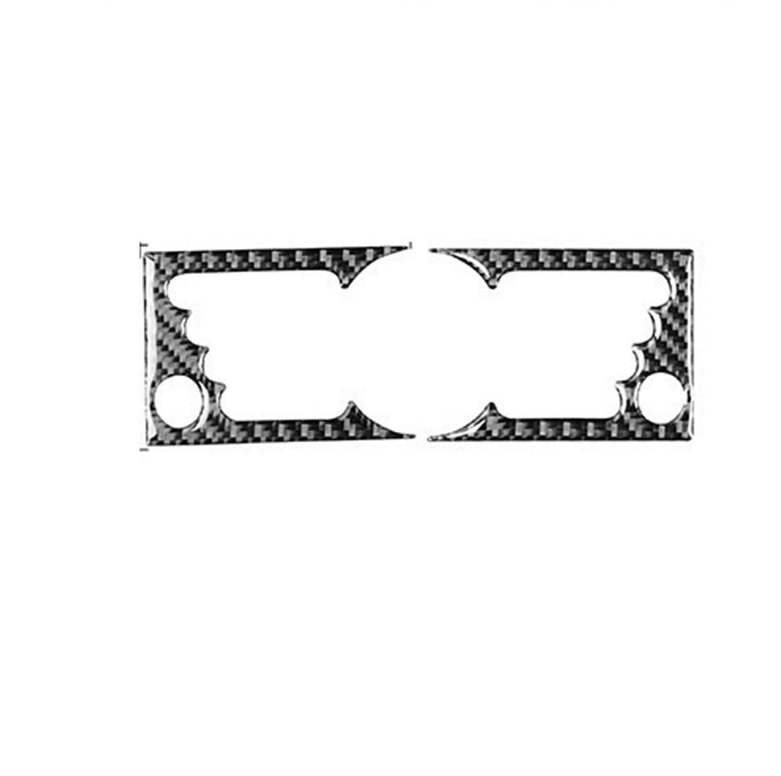 HZSMYXGS Automobilinnenraum Kompatibel mit Mini für Cooper R50 R53 2002–2004, Kohlefaser-Aufkleber, Auto-Zentralsteuerung, Navigation, Lenkradverkleidung, Auslassverkleidung(AC 1) von HZSMYXGS