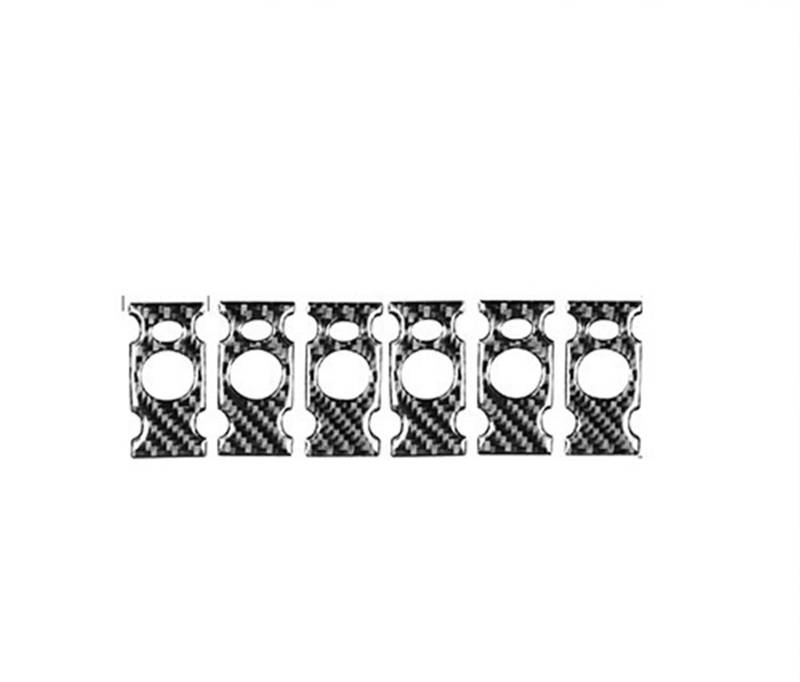 HZSMYXGS Automobilinnenraum Kompatibel mit Mini für Cooper R50 R53 2002–2004, Kohlefaser-Aufkleber, Auto-Zentralsteuerung, Navigation, Lenkradverkleidung, Auslassverkleidung(Button 1) von HZSMYXGS