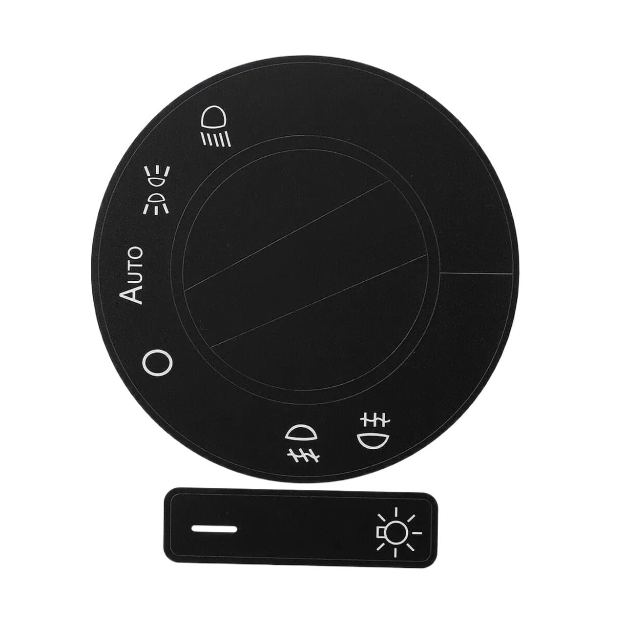 HZSMYXGS Automobilinnenraum Kompatibel mit VW für Touareg 2004–2009 Auto-Lenkrad, Klimaanlage, Fenster, Klima, abgenutzte Tasten, Reparatur, Aufkleber, Aufkleber, Zubehör(1pcs B) von HZSMYXGS