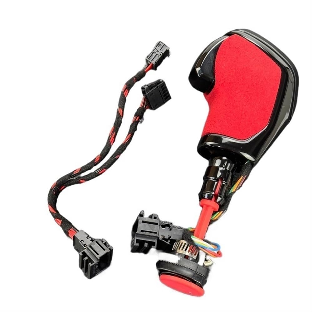 HZSMYXGS Automodifikationsteile Kompatibel Mit VW Für Golf Mk6 Mk7 Automatikgetriebe-Getriebegriff Elektronischer Schaltgriff Auto-Schaltknauf(2 Red) von HZSMYXGS