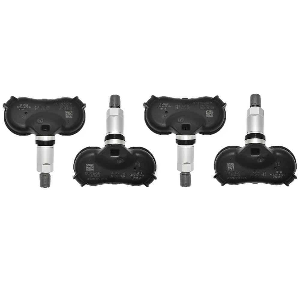 HZSMYXGS Autoreifendrucksensor Kompatibel mi Odyssey 2008 2009 2010 für Ridgeline 2009–2014 Reifendrucksensor TPMS Sensor 42753-SHJ-A820-M1(4PCS) von HZSMYXGS