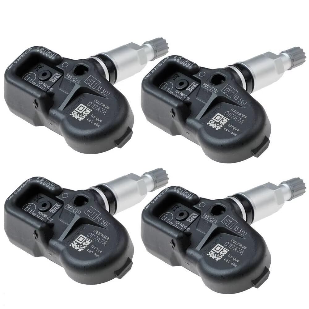 HZSMYXGS Autoreifendrucksensor Kompatibel mit Aston für Martin für Cygnet CG 2011 2012 2013 2014 Reifendrucksensor TPMS 9802003680 9811536380(4PCS) von HZSMYXGS