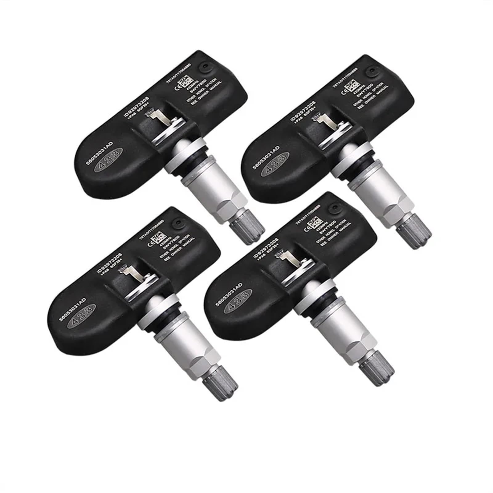 HZSMYXGS Autoreifendrucksensor Kompatibel mit Dodge für Caliber 2006-2012 TPMS Reifendrucksensor 56053031AD(4 pcs) von HZSMYXGS