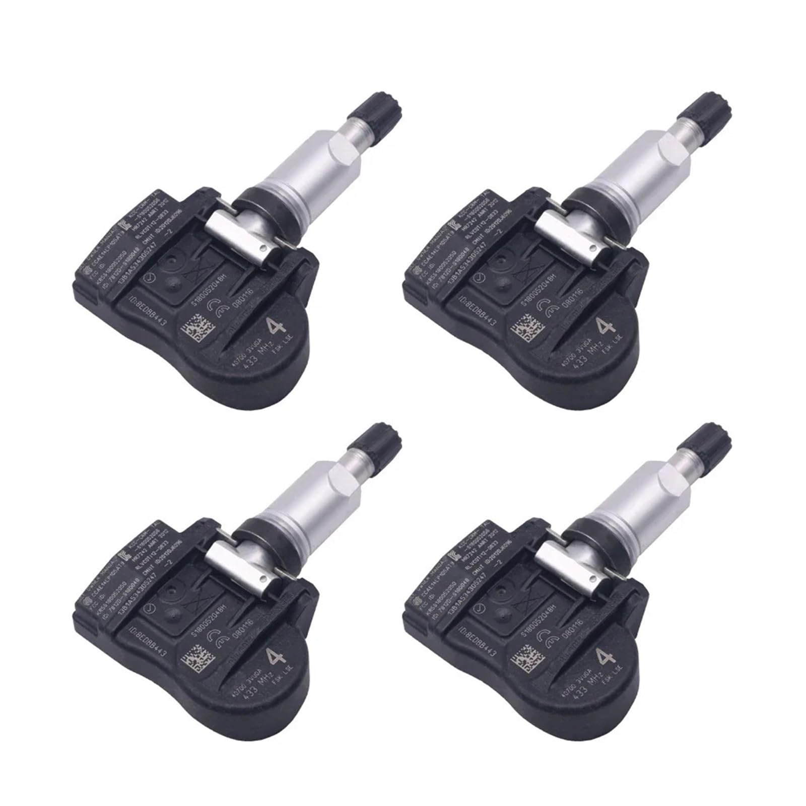 HZSMYXGS Autoreifendrucksensor Kompatibel mit Koleos 2014 2015 2016 TPMS-Reifendrucksensor 407005663R 407003VU0A.(4PCS) von HZSMYXGS