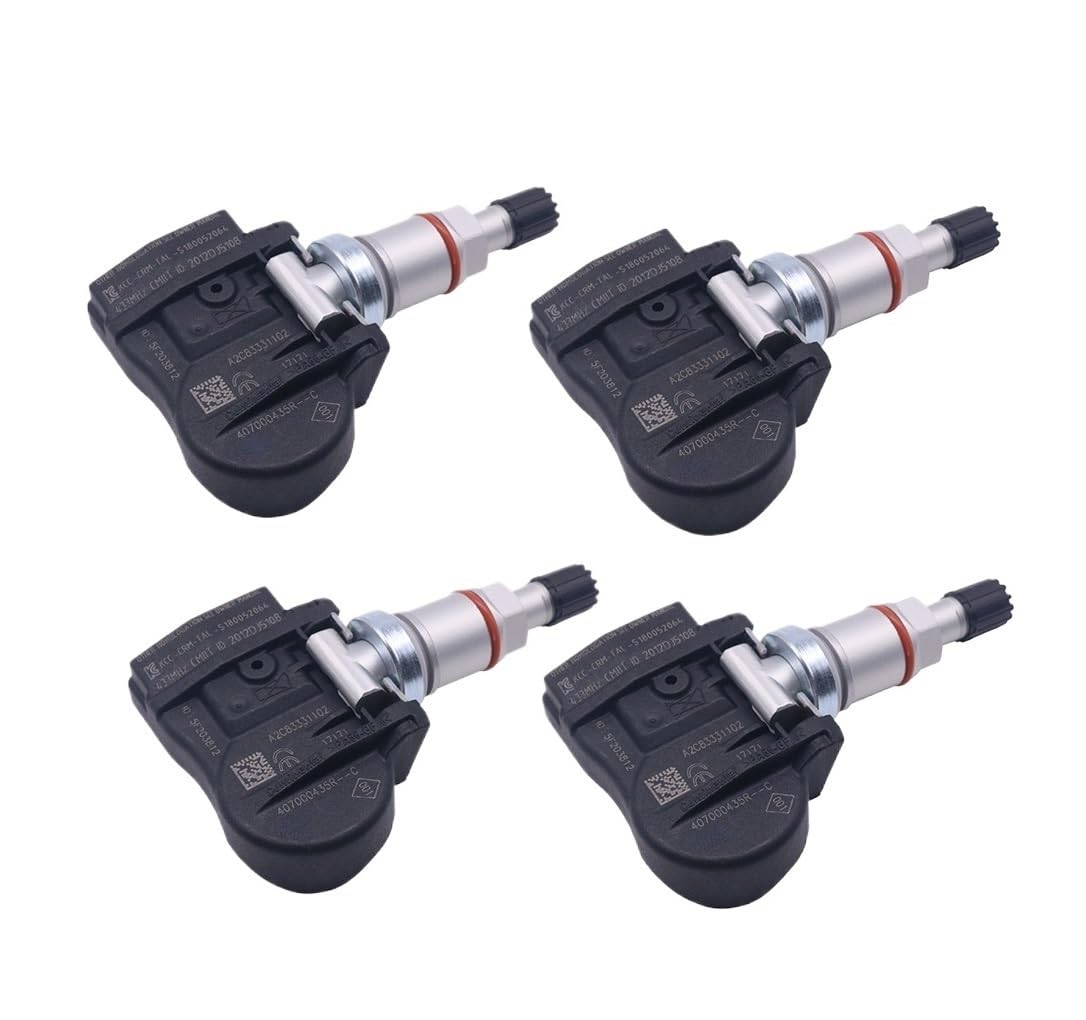 HZSMYXGS Autoreifendrucksensor Kompatibel mit Latitude 2010 2011 2012 2013 2014 2015 2016 für Fluence 2009–2017 Reifendruckkontrollsensor TPMS 407000435R(4PCS) von HZSMYXGS