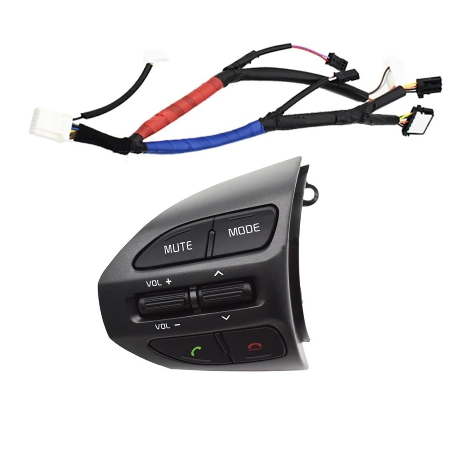 HZSMYXGS Blinker Lenkstockhebel Kompatibel mit Kia für K5 für Optima 2014–2015, Auto-Lenkradtasten, Auto-Styling-Knopfschalter, Kreuzfahrt-Lautstärkeregler-Tasten(Left-Wire) von HZSMYXGS