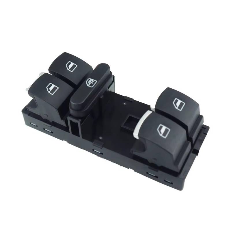 HZSMYXGS Fensterheber Schalter Kompatibel mit Skoda für Fabia 2006–2015 5ND959857 5ND 959 857 Power Window Master Switch Control Button(Chrome) von HZSMYXGS