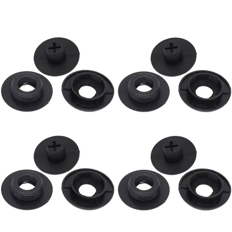 HZSMYXGS Fußmatten Allwetter Auto Stamm Boden Matte Clip Halter Grip Teppich Befestigung Klemme Schnalle Haken Verschluss Retainer Beständig Teile Universal(12pcs A) von HZSMYXGS