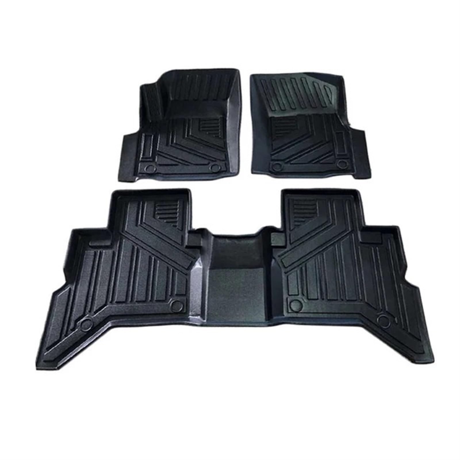 HZSMYXGS Fußmatten Allwetter Kompatibel Mit Toyota Für Hilux Für Revo 2015-2021 3D TPE LHD RHD Auto Boden Matte Liner Tablett Fuß Pad Teppich(Left Hand Driver) von HZSMYXGS