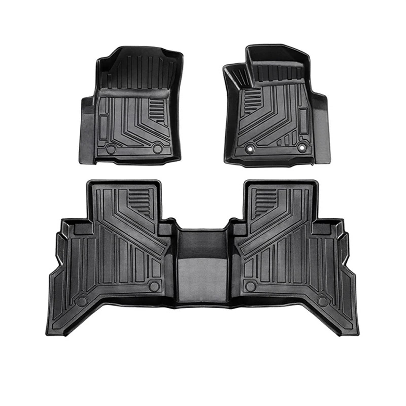 HZSMYXGS Fußmatten Allwetter Kompatibel Mit Toyota Für Hilux Für Revo 2015-2021 3D TPE LHD RHD Auto Boden Matte Liner Tablett Fuß Pad Teppich(Right Hand Driver) von HZSMYXGS