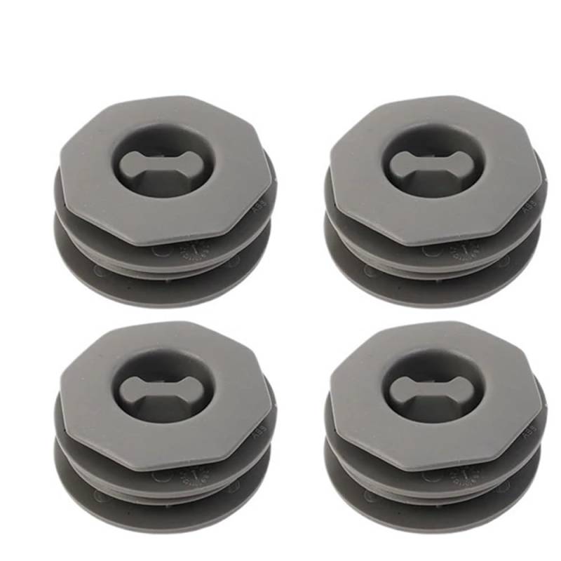 HZSMYXGS Fußmatten Allwetter Universal Auto Kofferraum Bodenmatte Clip Halter Griff Teppich Befestigungsklemme Schnalle Haken Verschluss Halter Beständig Teile Auto Zubehör(4pcs-Gray) von HZSMYXGS