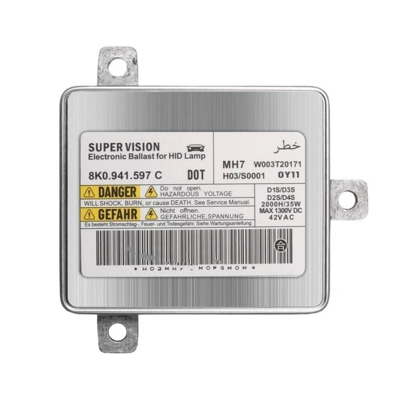 HZSMYXGS H-ID Vorschaltgeräte Kompatibel mit A6 2009 2010 2011 2012 2013 2014 Scheinwerfer-Antriebslichtsteuergerät, Xenon-Vorschaltgerät, Modell 8K0941597C W003T20171 von HZSMYXGS