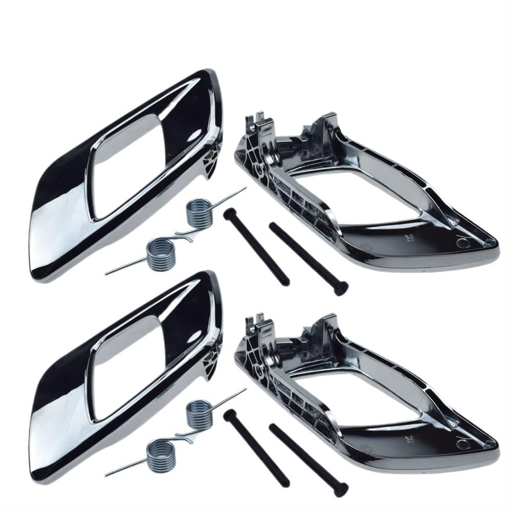 HZSMYXGS Innentürarmlehne Kompatibel mit Ford für Ranger T6 2012–2021 für Everest Chrom Silber Auto-Innentürgriff vorne hinten Links rechts AB39-21971(Chrome 4 Sides) von HZSMYXGS