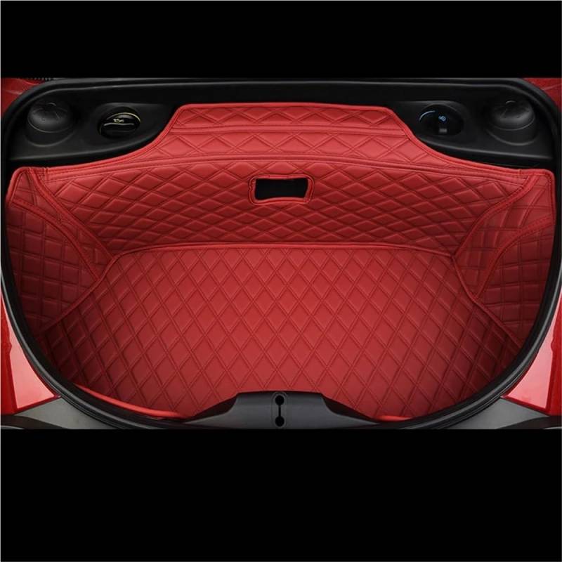 HZSMYXGS Kofferraumschutzmatte Kompatibel Mit 718 Für Boxster Für Cayman Auto Vorne Hinten Stamm Matte Schutz Innen Liner Abdeckung Pad Zubehör(Red Rear Mat) von HZSMYXGS