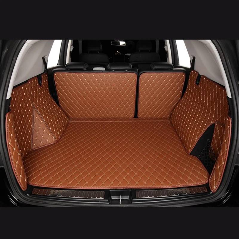 HZSMYXGS Kofferraumschutzmatte Kompatibel Mit E-tron 2019 2020 2021 2022 2023 2024 Custom Kofferraummatte Autozubehör Cargo Liner Pads Kofferraumteppich(Brown) von HZSMYXGS