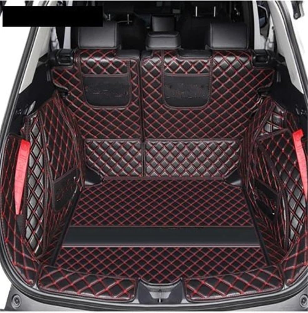 HZSMYXGS Kofferraumschutzmatte Kompatibel Mit Toyota Für C&orolla Für Cross 2021 2022 Benutzerdefinierte Kofferraummatte Aus PU-Cargo-Liner Kofferraumteppiche Innendekoration Hinten(Black with red A) von HZSMYXGS