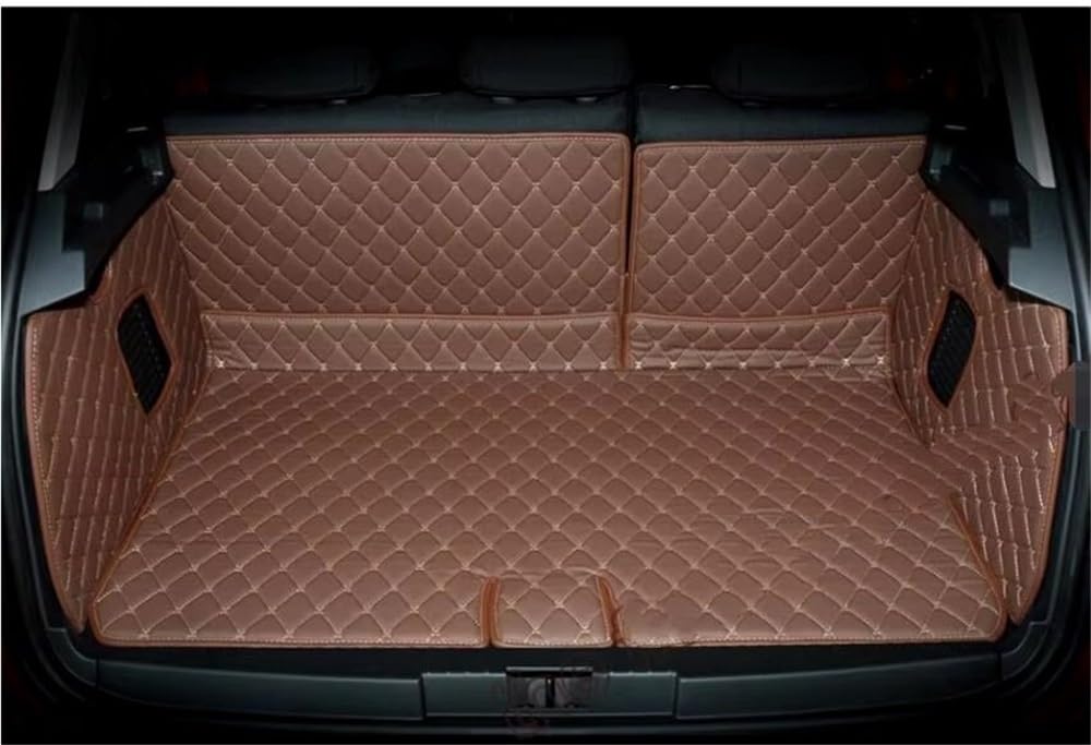 HZSMYXGS Kofferraumschutzmatte Kompatibel mit Captur 2014 2015 2016 2017 2018 2019 Spezielle Kofferraummatten Car-Styling Kofferraumteppiche Cargo Liner(Brown) von HZSMYXGS