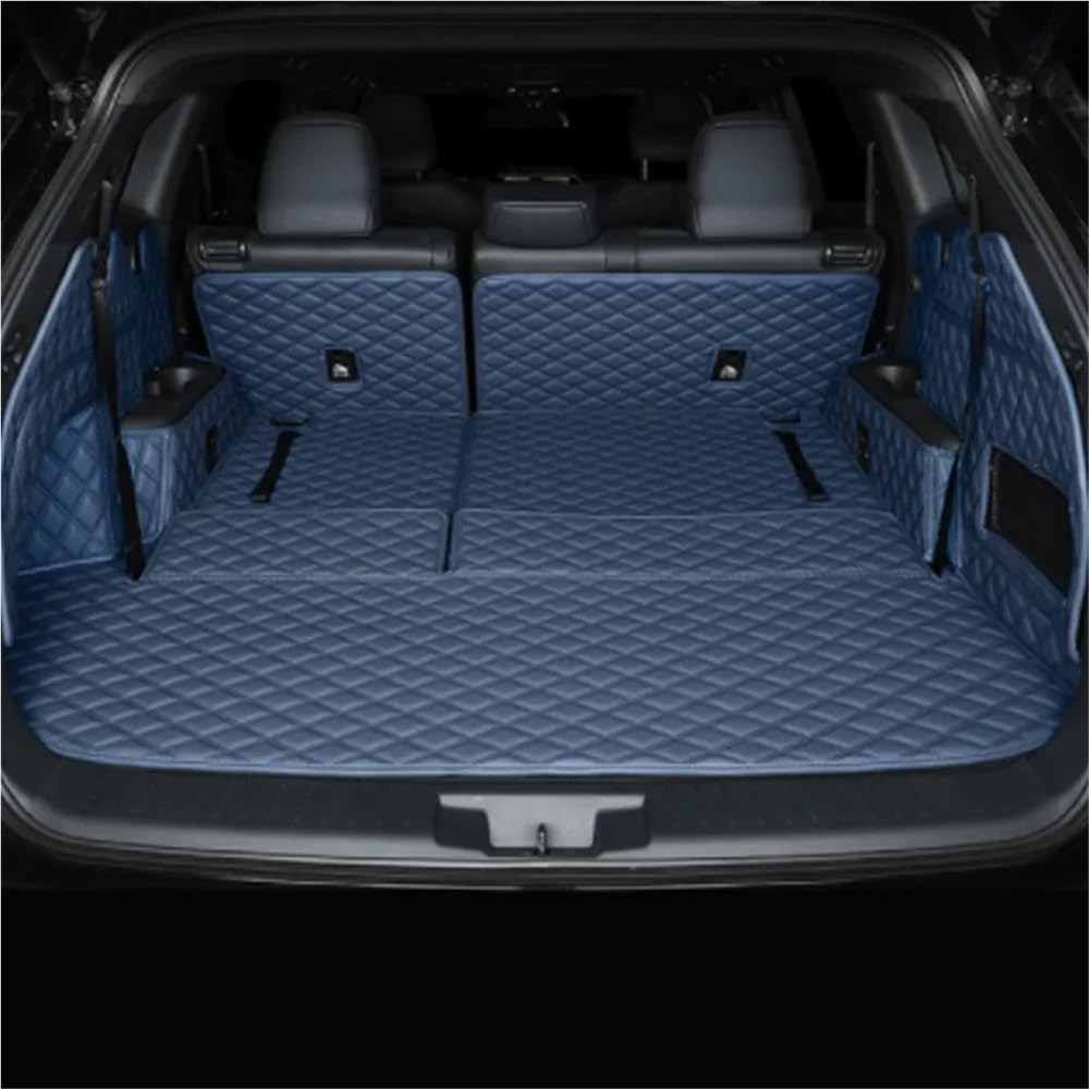 HZSMYXGS Kofferraumschutzmatte Kompatibel mit Toyota für Crown für Kluger 7-Sitzer Kofferraummatten individuelle Kofferraummatten Auto-Accessoires-Styling(Blue) von HZSMYXGS