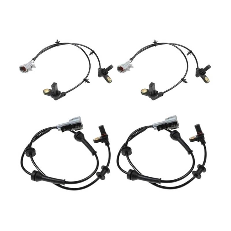 HZSMYXGS Kompatibel Mit Nissan Für Navara D40 47900-EA001 47910-EA025 47900EA001 47910EA02 Vorne Hinten Links Rechts ABS Rad Geschwindigkeit Sensor ABS-Sensor(4 pcs) von HZSMYXGS