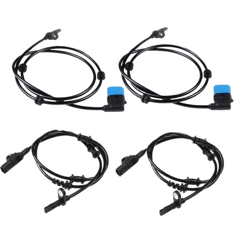 HZSMYXGS Kompatibel mit Benz für CLA250 2014 2015 2016 2017 2469059402 2465402510 Vorne Hinten Links Rechts ABS Raddrehzahlsensor ABS-Sensor(4 pcs) von HZSMYXGS