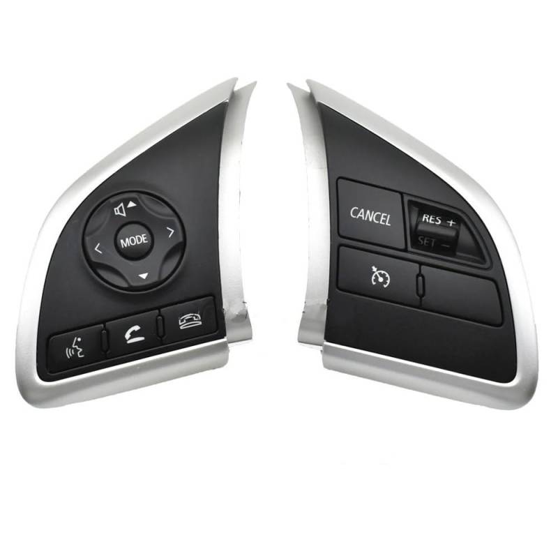 HZSMYXGS Lenkrad-Bedienknopfschalter Kompatibel mit Mitsubishi für Outlander 3 2013 2014 2015 2016 2017 2018 2019 Lenkradschalter Tempomattaste Audioradio(Left and Right) von HZSMYXGS