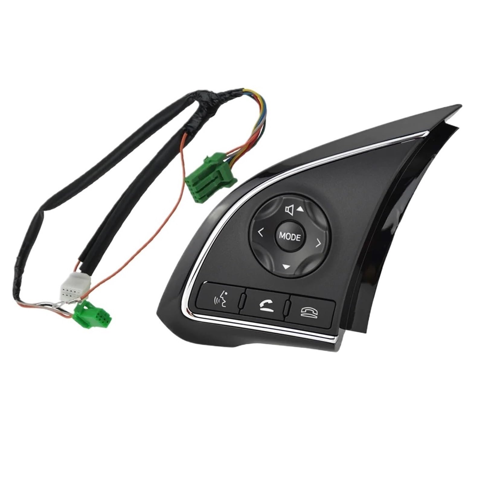 HZSMYXGS Lenkrad-Bedienknopfschalter Kompatibel mit Mitsubishi für Trito 2015 2016 2017, Auto-Tempomatschalter, Audio-Lenkradtaste, Multifunktionsschalter(Left and Wire) von HZSMYXGS