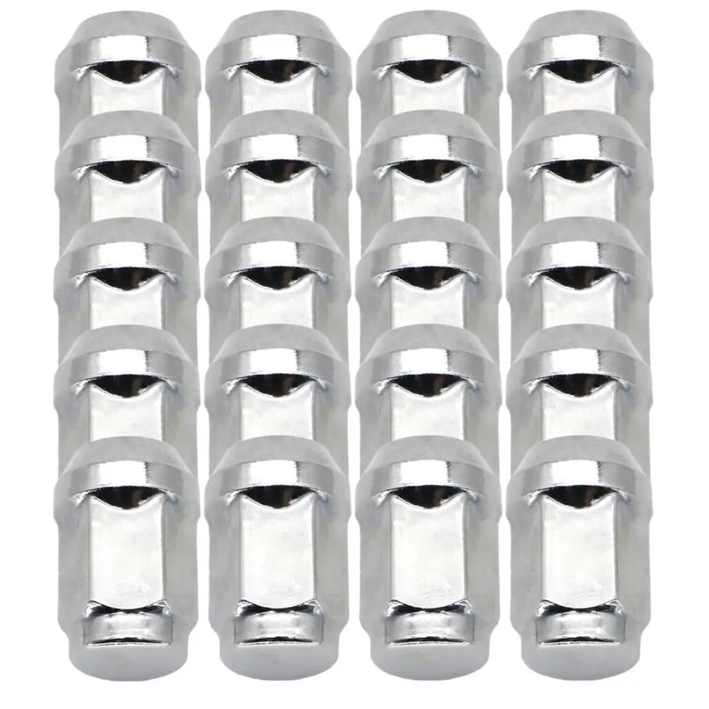 HZSMYXGS Radschrauben Kompatibel mit Jaguar für XK8 1996-2006 Auto-Radmuttern aus Chromstahl 1/2"-20 60 Grad konisch 32mm von HZSMYXGS