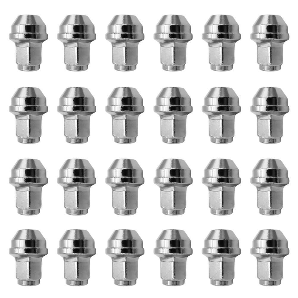 HZSMYXGS Radschrauben Kompatibel mit Lincoln für Navigator 2007–2010 Radmuttern verchromte Radmuttern 4L3Z1012A(24 Pieces) von HZSMYXGS