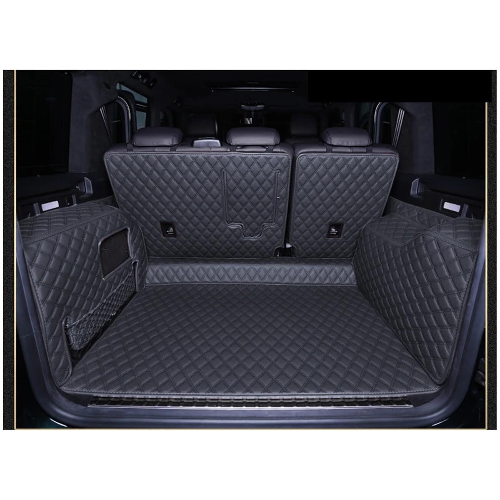 Kofferraumschutzmatte Kompatibel mit Benz für G63 Für AMG W464 2019 2020 2021 2022 Spezielle Kofferraummatten, Kofferraumteppiche, Cargo-Liner-Matte, vollständig umschlossen, dekorativ(2,Full Cover) von HZSMYXGS