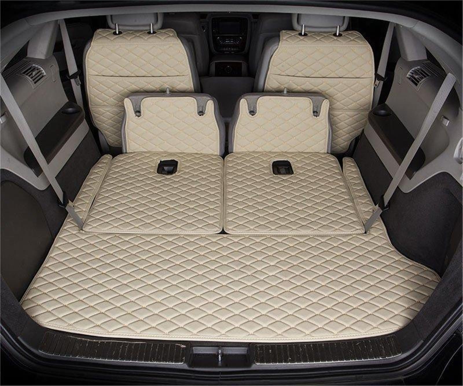 Kofferraumschutzmatte Kompatibel mit Benz für R Class R300 R320 R350 R400, Kofferraummatte, hinterer Kofferraum, Innenauskleidung, Schutz, Teppiche, Abdeckung, Laderaum-Auflage(1,B) von HZSMYXGS