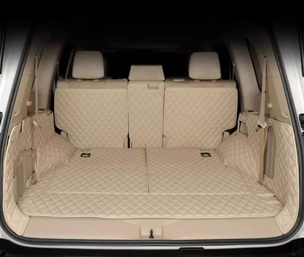 Kofferraumschutzmatte Kompatibel mit Lexus für LX 600 2022 2023 7 Sitze Kompletter Satz Kofferraummatten, langlebige Laderaumauskleidung, Kofferraumteppiche, Innendekorationszubehör(2) von HZSMYXGS