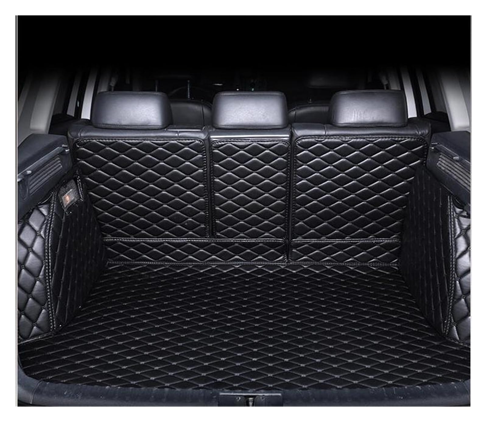 Kofferraumschutzmatte Kompatibel mit Maserati für Levante 2018 2019 Auto-Vollabdeckung Kofferraummatte Kofferraumteppiche wasserdichtes Cargo-Liner-Zubehör(7) von HZSMYXGS
