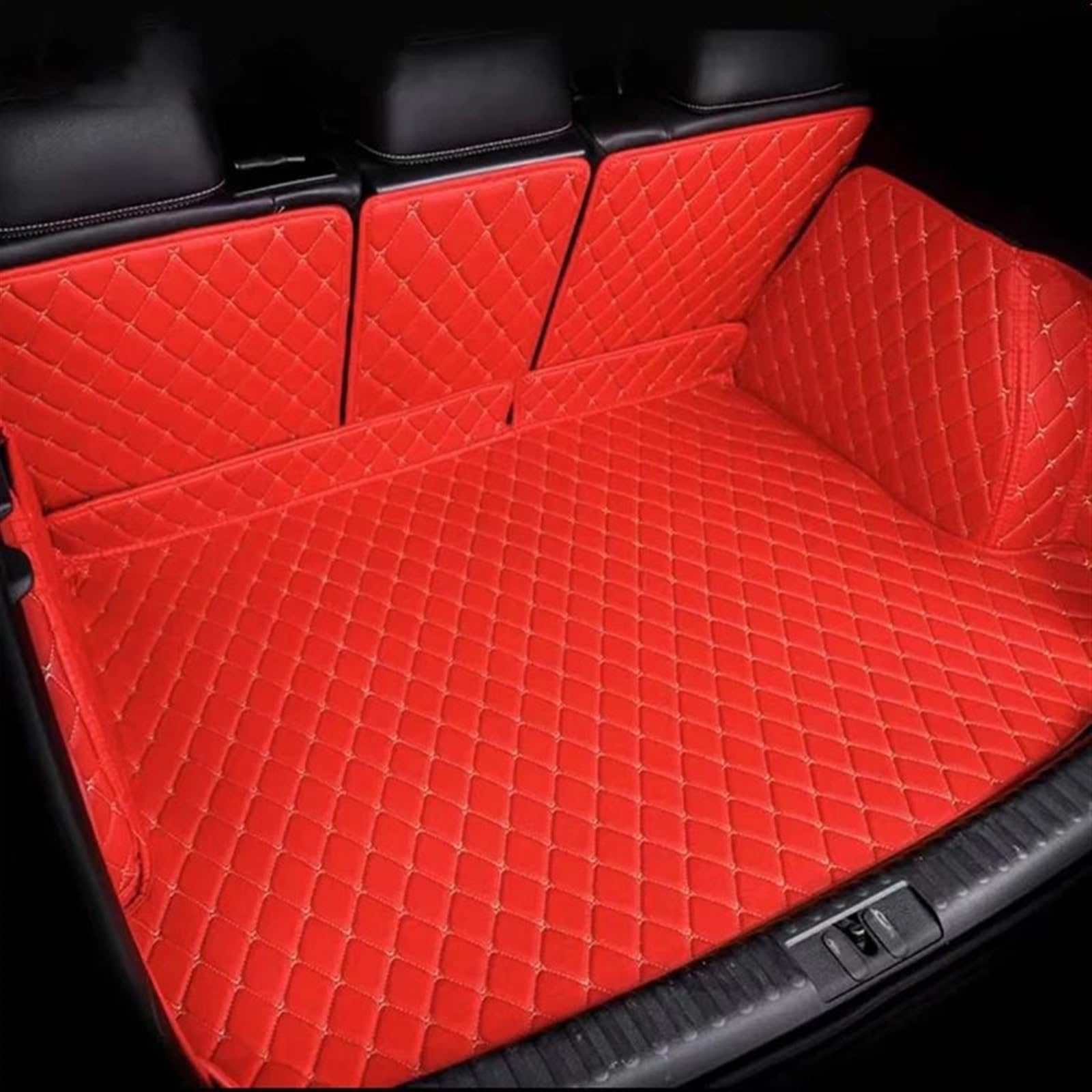 Kofferraumschutzmatte Kompatibel mit Toyota für Prius V α + 2012 2013 2014 2015 2016 2017 7-Sitzer-Kofferraummatten, vollständig umschlossene, wasserdichte Cargo-Einlage(3,Full Cover) von HZSMYXGS