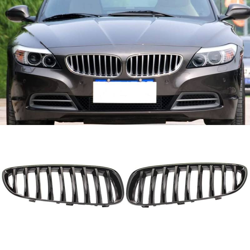 HZTWFC Kühlergrill in der Mitte glänzend schwarz einzelne Lamelle für BMW E89 Z4 sDrive20i sDrive28i sDrive35is sDrive30i sDrive23i 2009–2016 von HZTWFC