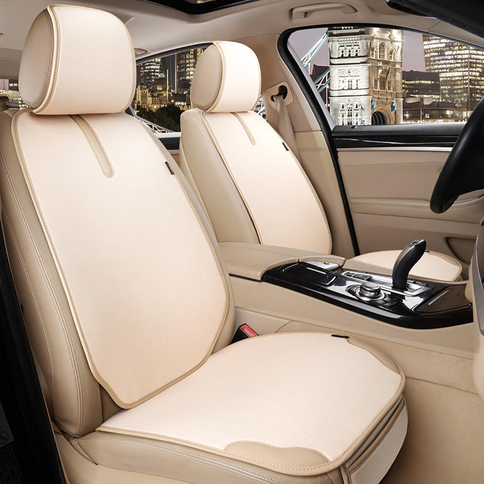 Auto Sitzkissen für Acura ZDX 2009 2010 2011 2012 2013, Autositzkissenbezug Sitzbezüge Sitzauflage Sitzschoner Atmungsaktive Schutzmatte, Anti-Rutsch Komfortabel(Beige) von HZYDMEA