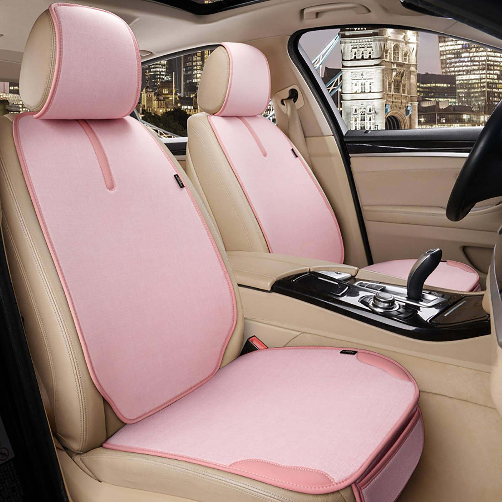 Auto Sitzkissen für Acura ZDX 2009 2010 2011 2012 2013, Autositzkissenbezug Sitzbezüge Sitzauflage Sitzschoner Atmungsaktive Schutzmatte, Anti-Rutsch Komfortabel(Pink) von HZYDMEA