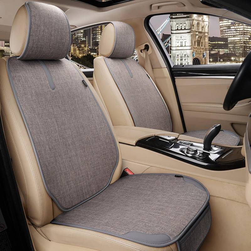 Auto Sitzkissen für Mitsubishi Grandis 6 Seats 2006 2007 2008 2009, Autositzkissenbezug Sitzbezüge Sitzauflage Sitzschoner Atmungsaktive Schutzmatte, Anti-Rutsch Komfortabel(Gray) von HZYDMEA